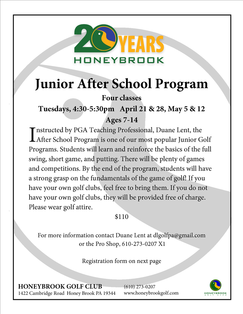 2020 Junior After School Program Page 1